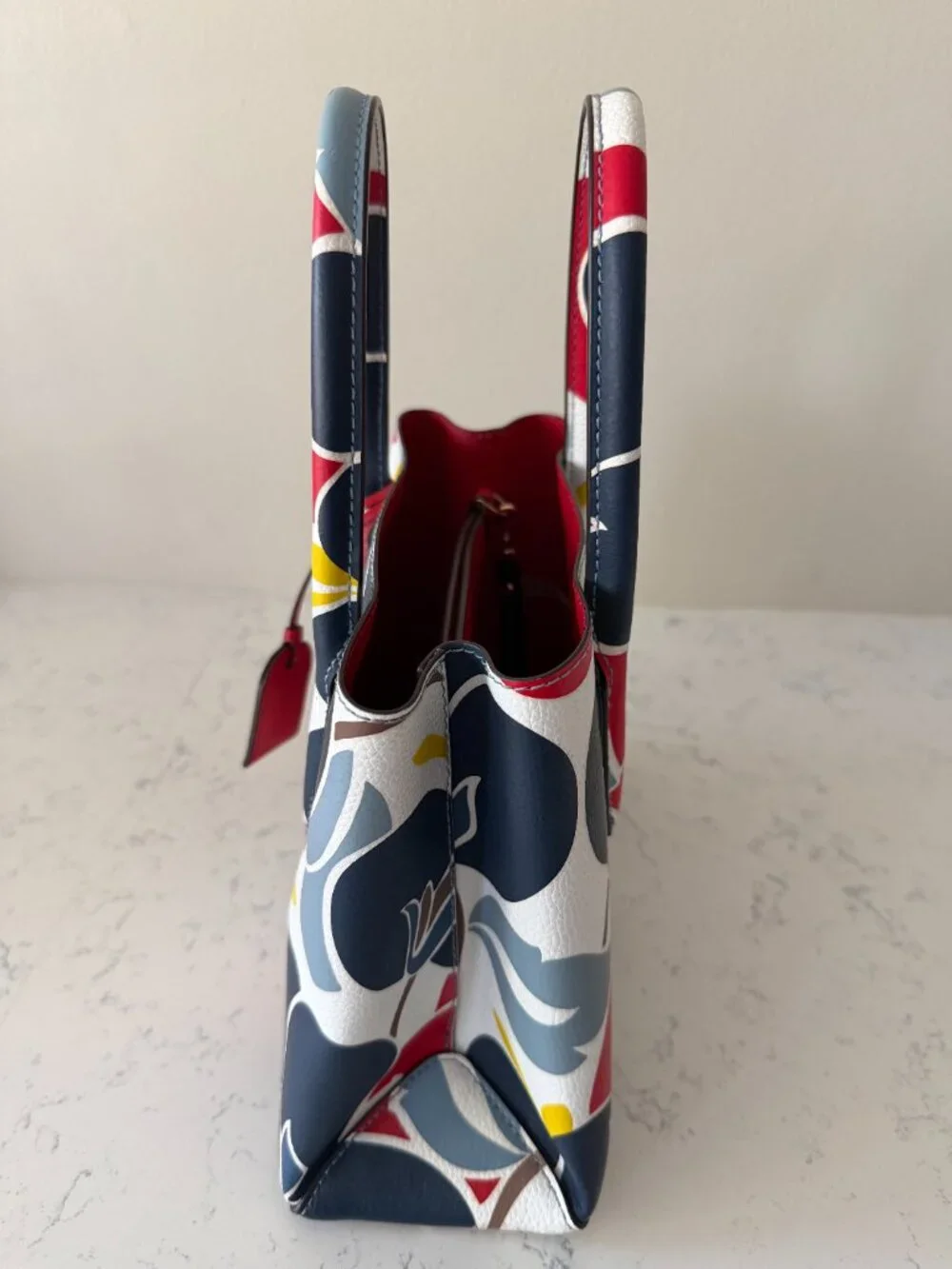 Kate Spade New York Floral Print Leather Tote